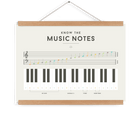 LOVE THIS! Squared Charts - Music Notes from Squared Charts - shop at littlewhimsy NZ