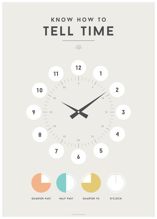 LOVE THIS! Squared Charts - Tell Time from Squared Charts - shop at littlewhimsy NZ