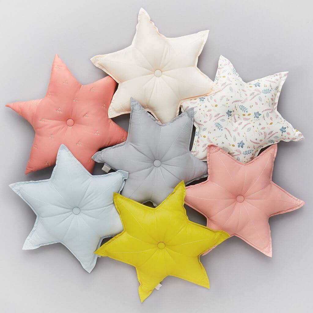 LOVE THIS! CAM CAM Star Cushion Pressed Leaves from CamCam - shop at littlewhimsy NZ