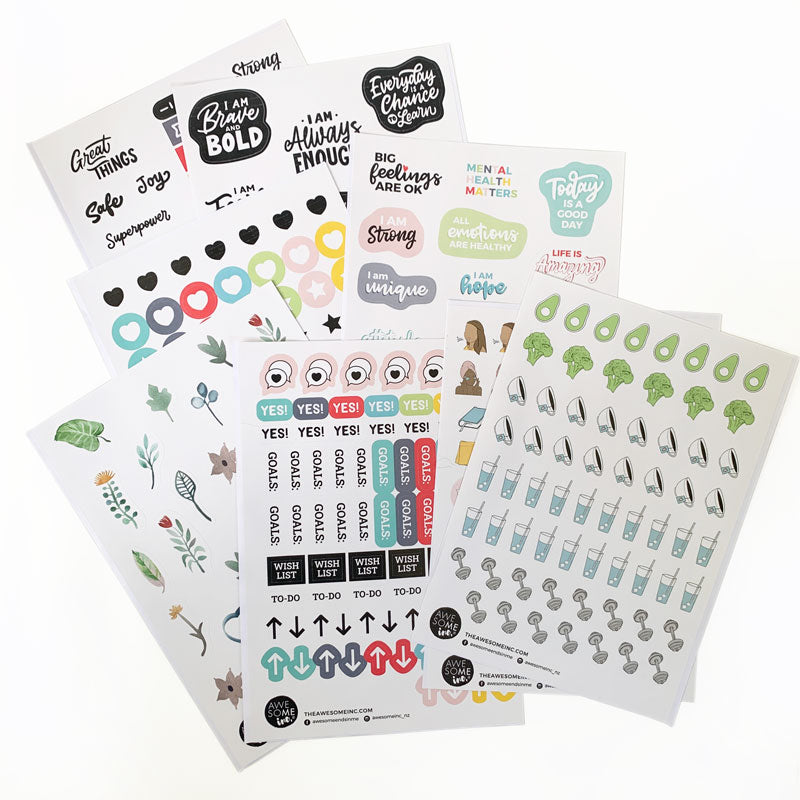Wellbeing Sticker Pack – littlewhimsy