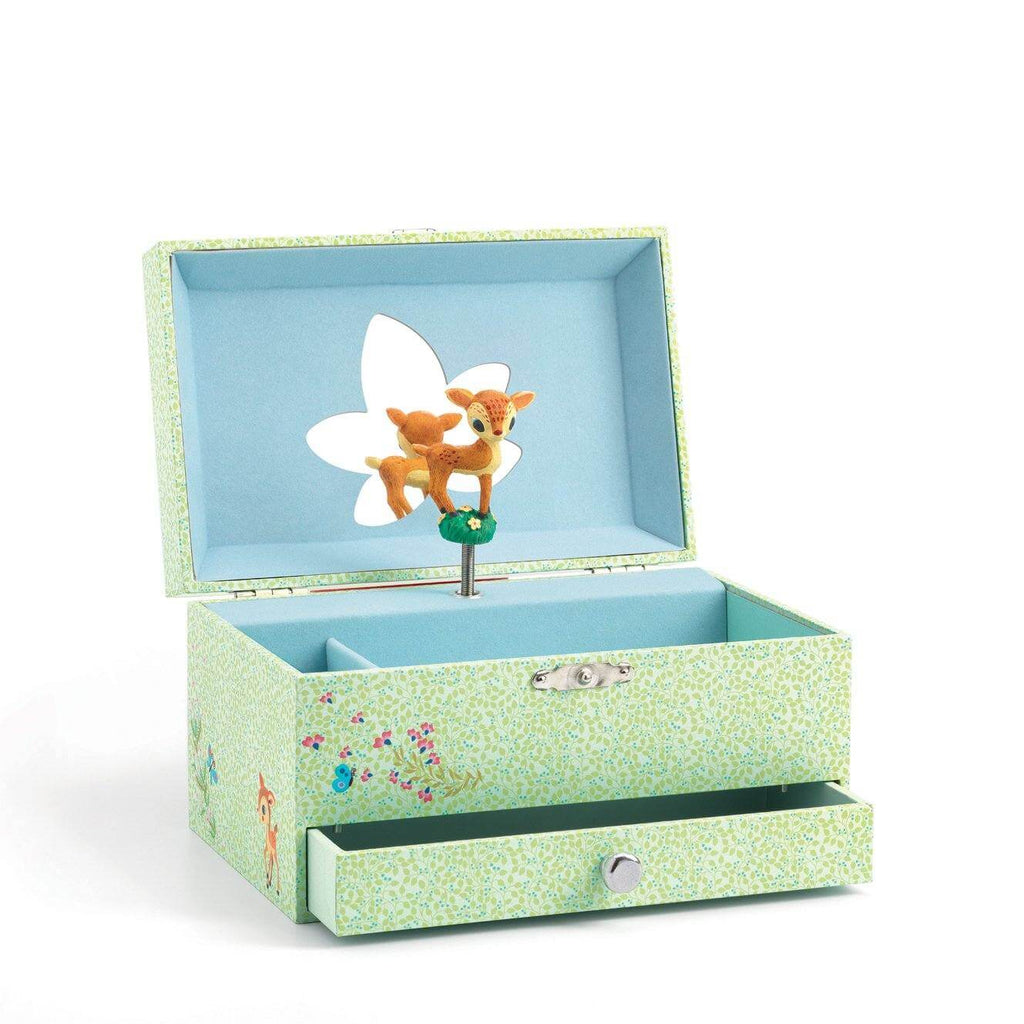 LOVE THIS! Fawn in the Woods - Jewellery Music Box from Djeco - shop at littlewhimsy NZ