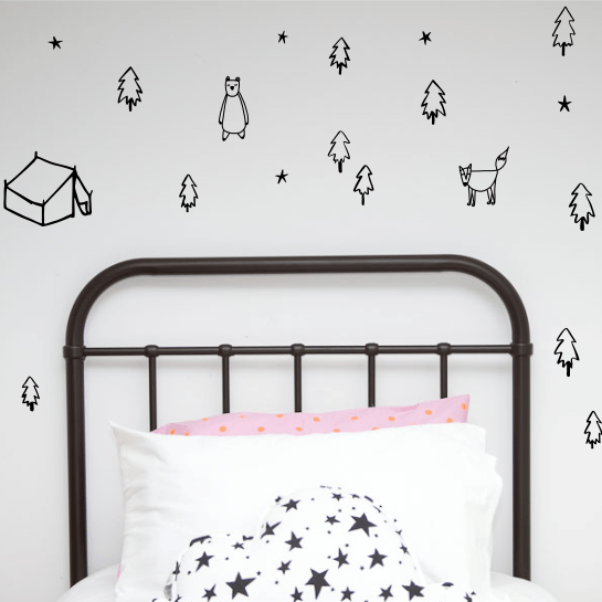 LOVE THIS! Wall Decals - Woodland Scene from 100 Percent Heart - shop at littlewhimsy NZ