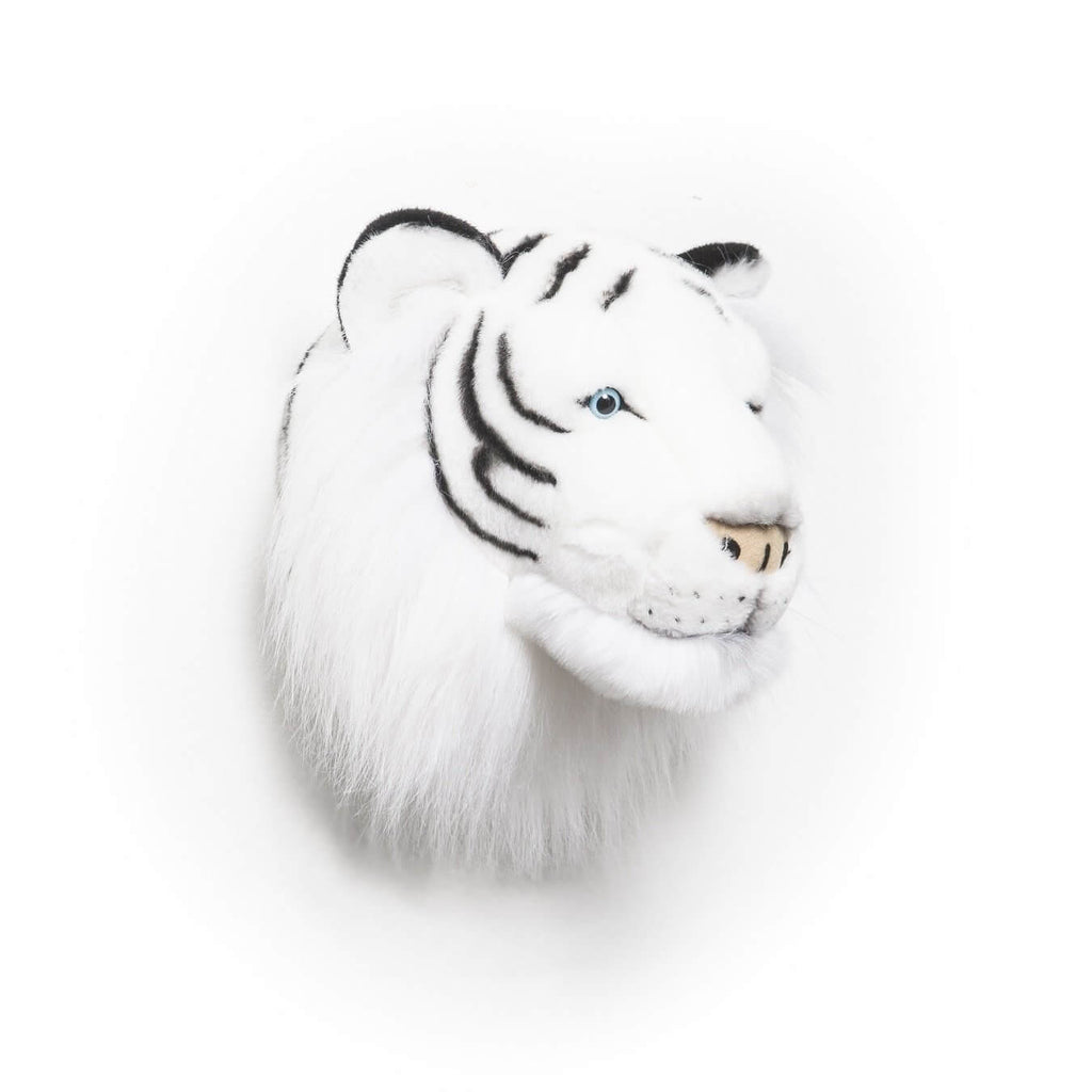 LOVE THIS! Albert the White Tiger - Wild & Soft Animal Head Large from Wild & Soft - shop at littlewhimsy NZ
