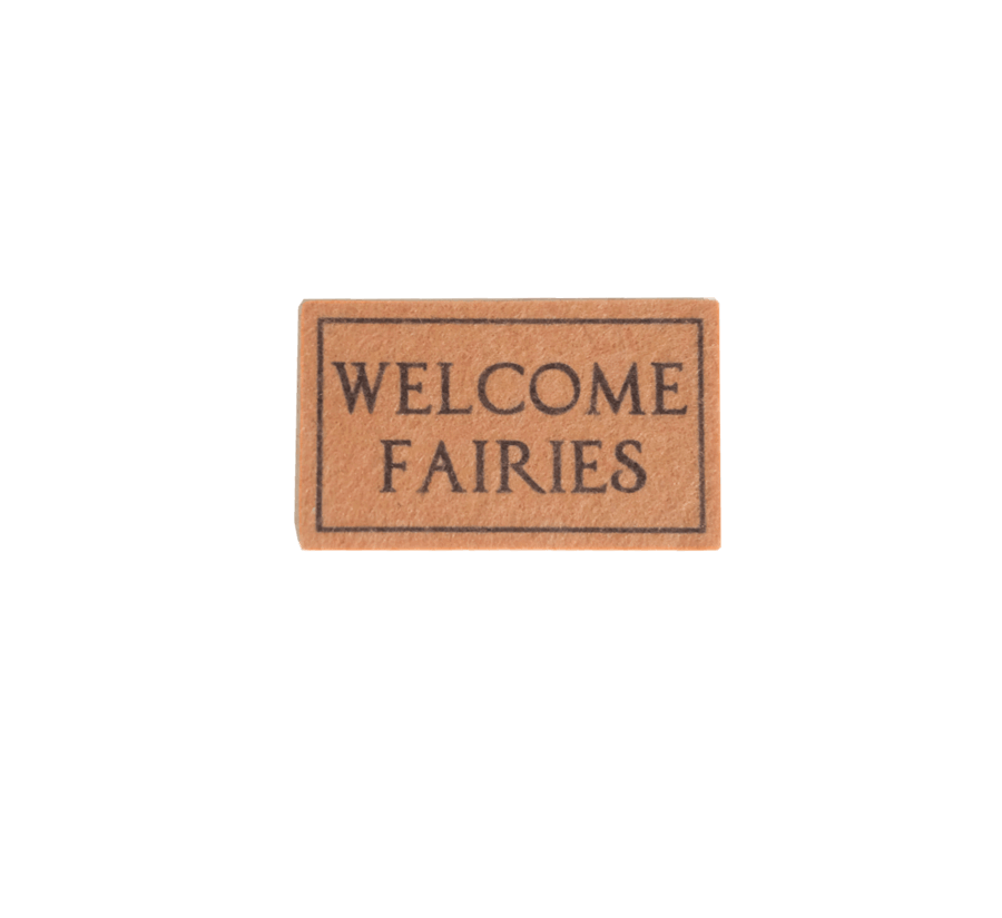 LOVE THIS! Fairy Miniature Welcome Mat from My Wee Fairy Door - shop at littlewhimsy NZ