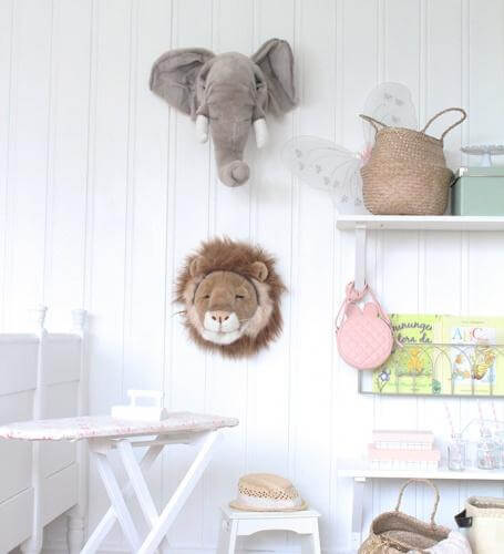 LOVE THIS! George the Elephant - Wild & Soft Animal Head Large from Wild & Soft - shop at littlewhimsy NZ