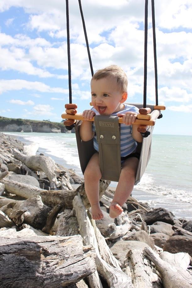 LOVE THIS! Solvej Baby + Toddler Swings - Classic Taupe from Solvej Swings - shop at littlewhimsy NZ