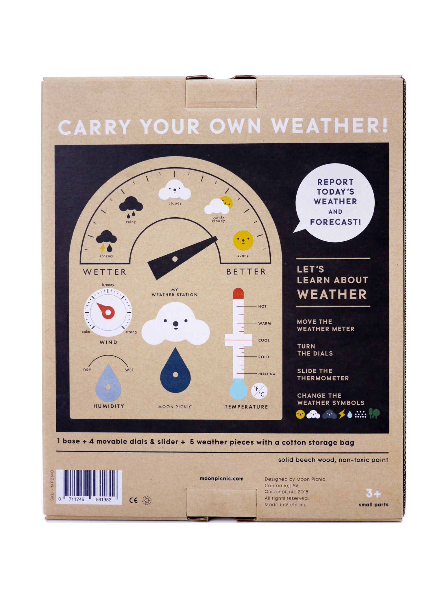 LOVE THIS! My Weather Station from Moon Picnic - shop at littlewhimsy NZ