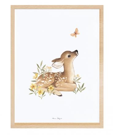 LOVE THIS! Fawn Art Print 30x40cm from Lilipinso - shop at littlewhimsy NZ
