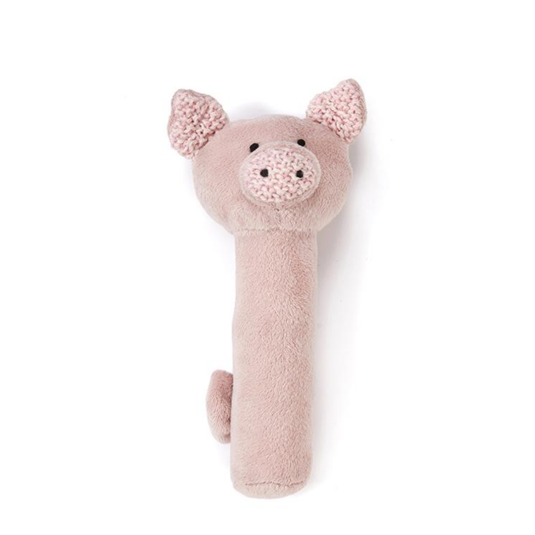 Poppy the Pig Baby Rattle – littlewhimsy
