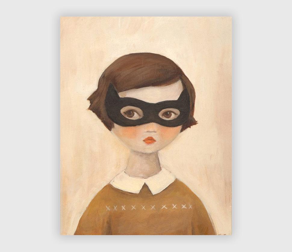 LOVE THIS! Kitten Bandit - Mysterious Girl Art Print from Emily Winfield Martin - shop at littlewhimsy NZ