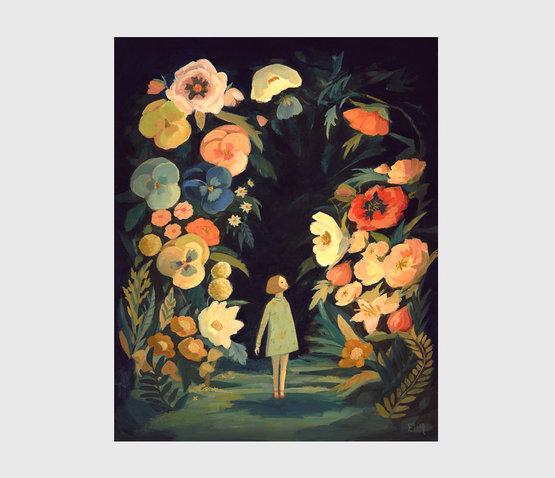 LOVE THIS! Night Garden Art Print Larger 11x14" from Emily Winfield Martin - shop at littlewhimsy NZ