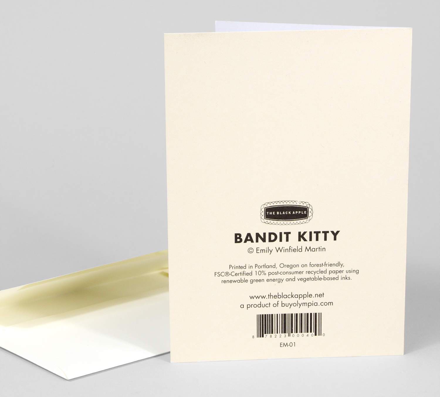 LOVE THIS! Bandit Kitty Card from Emily Winfield Martin - shop at littlewhimsy NZ