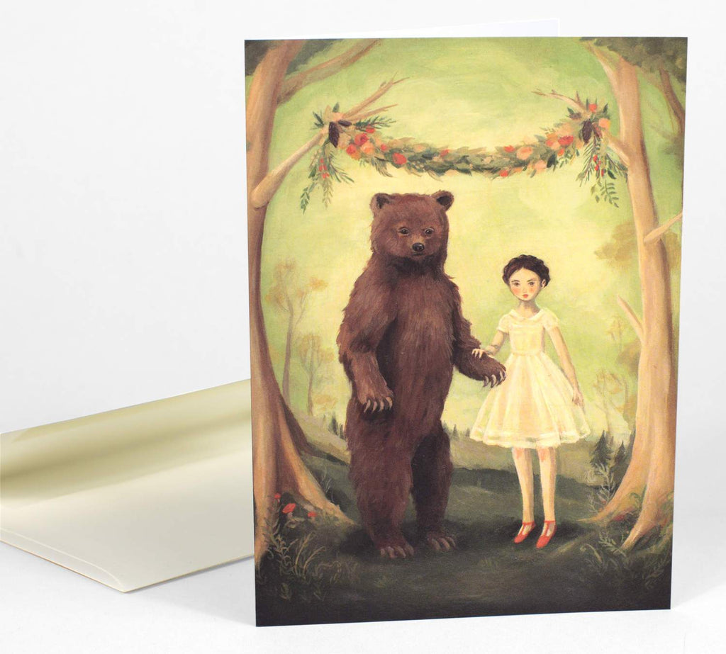 LOVE THIS! She Married a Bear Card from Emily Winfield Martin - shop at littlewhimsy NZ
