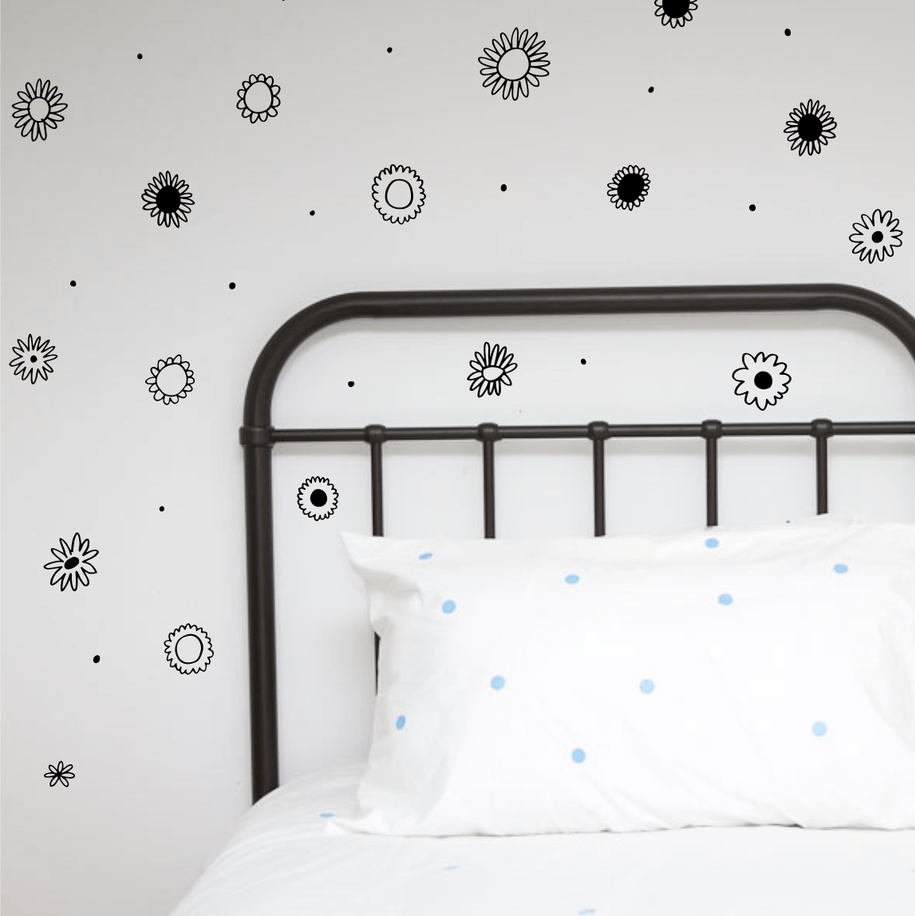 LOVE THIS! Wall Decals - Flower Power Wall Stickers from 100 Percent Heart - shop at littlewhimsy NZ