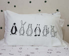 LOVE THIS! Friendly Fellows Organic Pillow Case from 100 Percent Heart - shop at littlewhimsy NZ