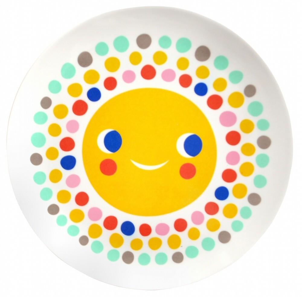 LOVE THIS! Melamine Plate Sun from Petit Monkey - shop at littlewhimsy NZ