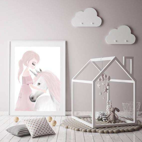 LOVE THIS! Ivy and Miss Unicorn Print from My Hidden Forest - shop at littlewhimsy NZ