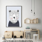 LOVE THIS! Teddy the Bear Print from My Hidden Forest - shop at littlewhimsy NZ