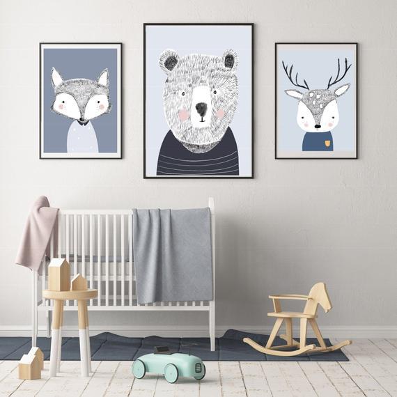LOVE THIS! Teddy the Bear Print from My Hidden Forest - shop at littlewhimsy NZ
