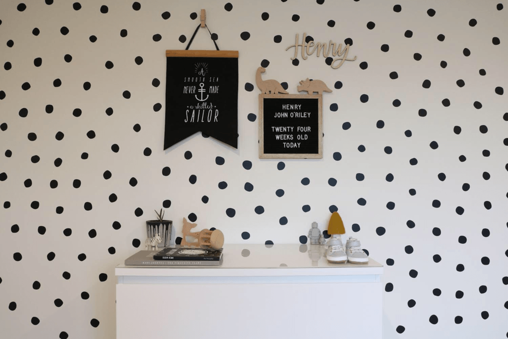 LOVE THIS! Wall Decals - Polka Dots - Hand Painted from 100 Percent Heart - shop at littlewhimsy NZ