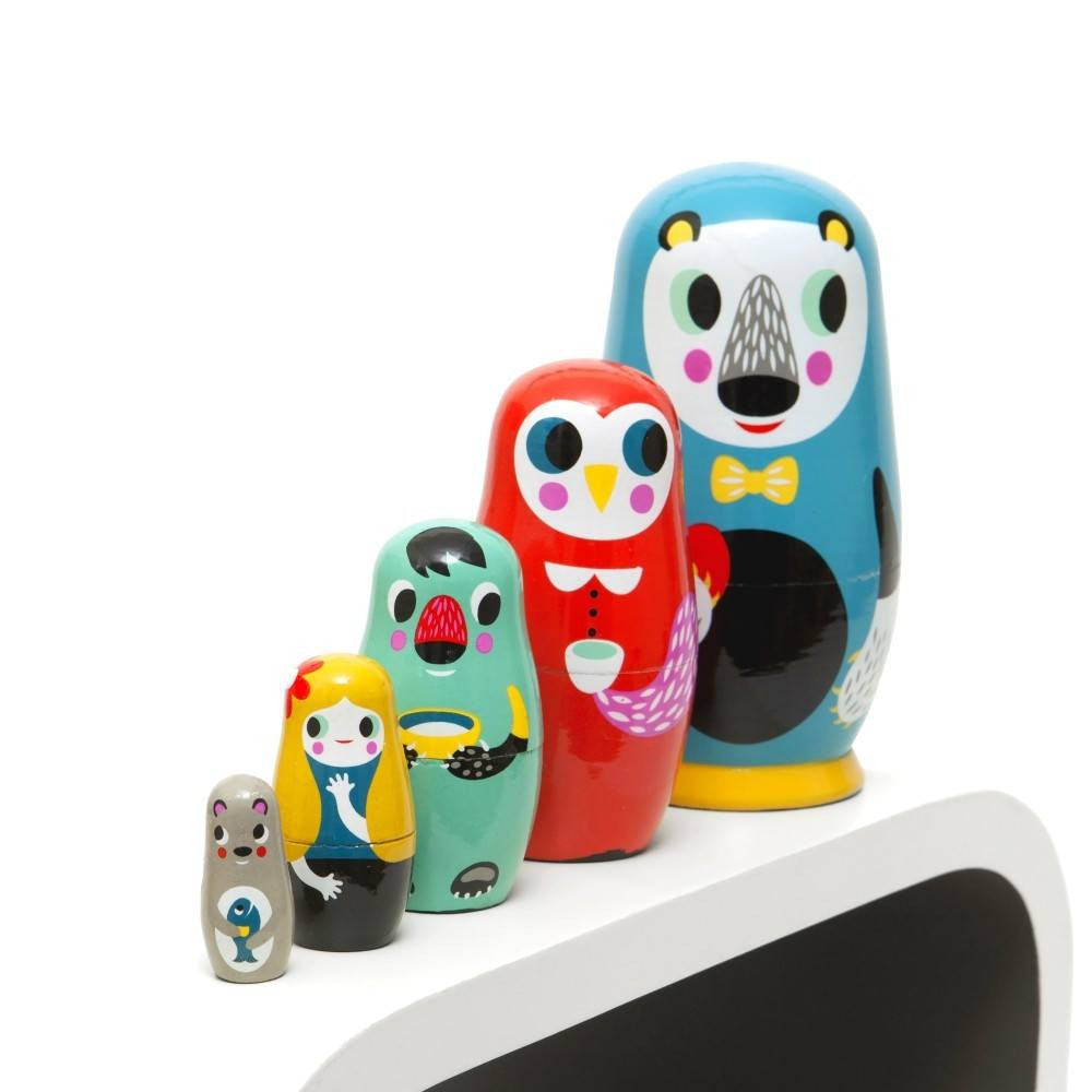 LOVE THIS! Nesting Dolls in the Woods from Petit Monkey - shop at littlewhimsy NZ
