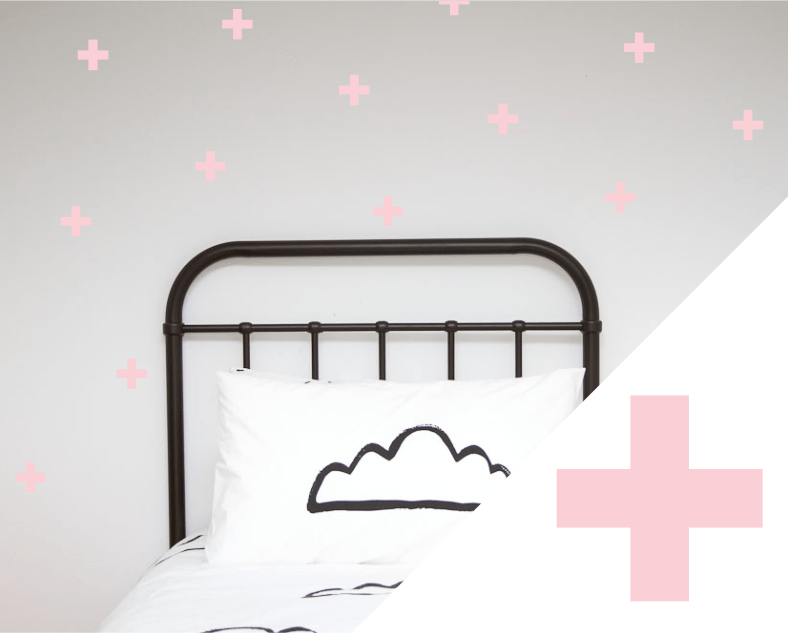 LOVE THIS! Wall Decals - Crosses from 100 Percent Heart - shop at littlewhimsy NZ