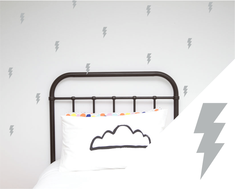 LOVE THIS! Wall Decals - Lightning Bolts from 100 Percent Heart - shop at littlewhimsy NZ