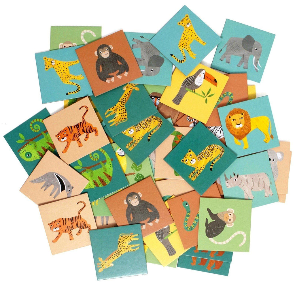 LOVE THIS! Memory Game Jungle Animals from Petit Monkey - shop at littlewhimsy NZ