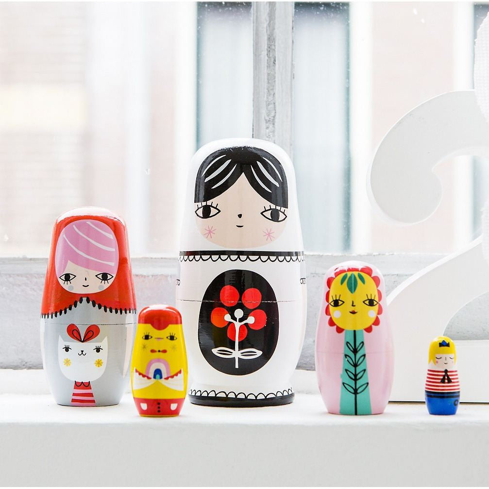 LOVE THIS! Nesting Dolls Fleur & Friends from Petit Monkey - shop at littlewhimsy NZ