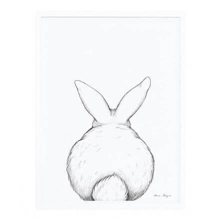 LOVE THIS! Bye Bye Bunny Art Print 30x40cm from Lilipinso - shop at littlewhimsy NZ