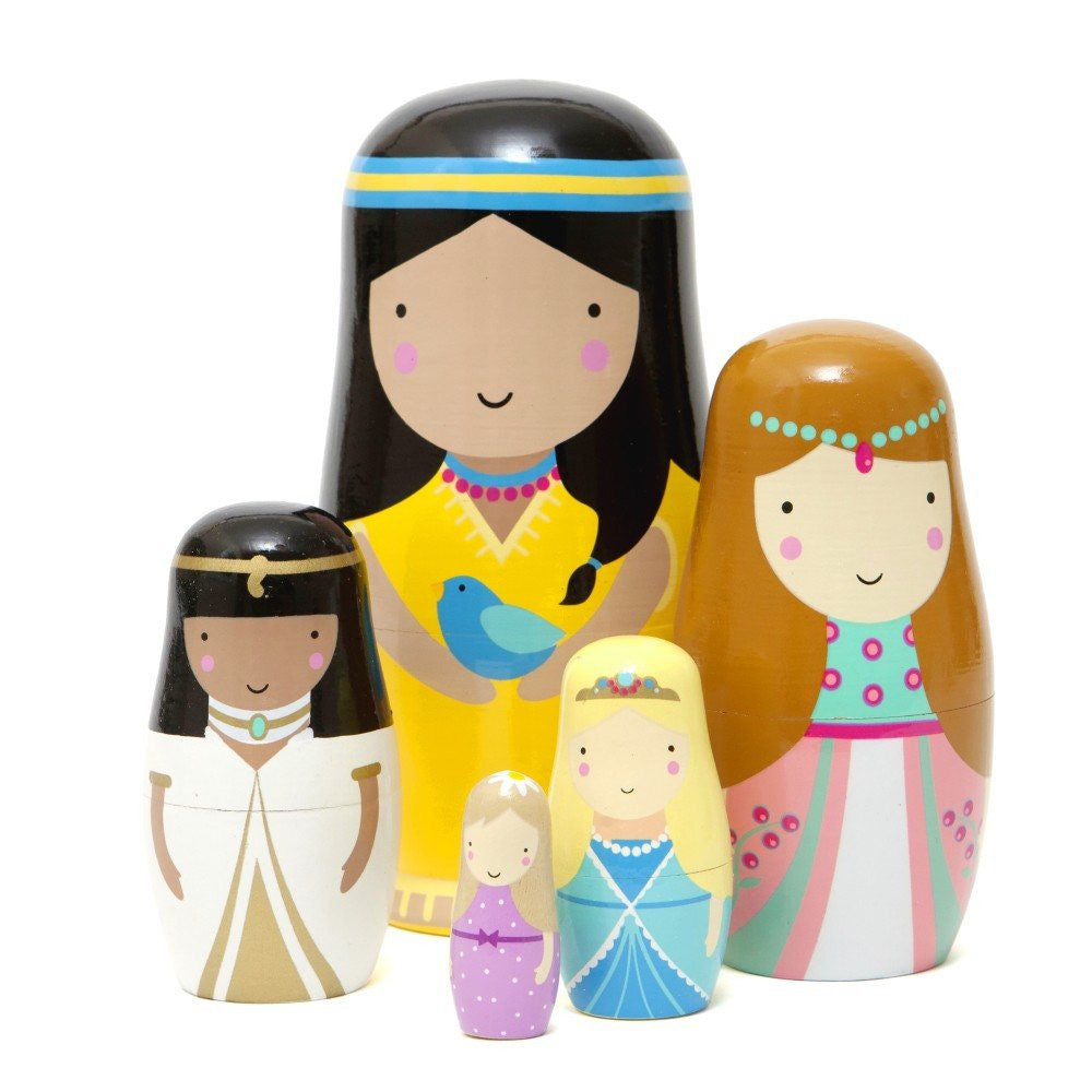 LOVE THIS! Nesting Dolls Princess from Petit Monkey - shop at littlewhimsy NZ