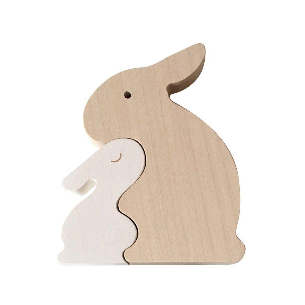 LOVE THIS! Wooden Bunny Puzzle from Briki Vroom Vroom - shop at littlewhimsy NZ