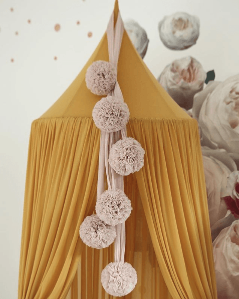 LOVE THIS! Spinkie Sheer Canopy In MUSTARD YELLOW from Spinkie - shop at littlewhimsy NZ