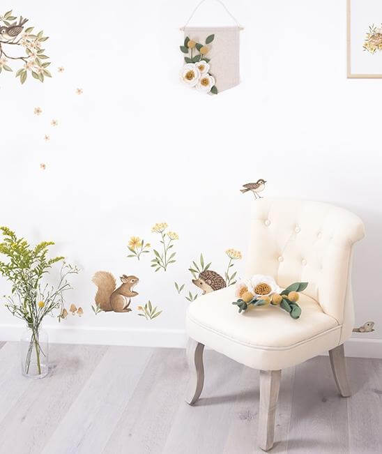 LOVE THIS! Wall Decals - Botanical Flowers from Lilipinso - shop at littlewhimsy NZ