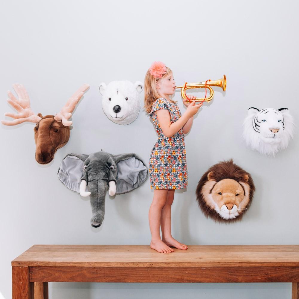 LOVE THIS! Oliver the Bear Light Brown - Wild & Soft Animal Head Large from Wild & Soft - shop at littlewhimsy NZ